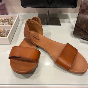 Womens Torrid leather sandals size 9.5